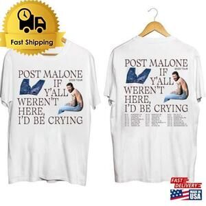 Post Malone Tour Shirt Fan Rapper Concert Classic 2 Sided